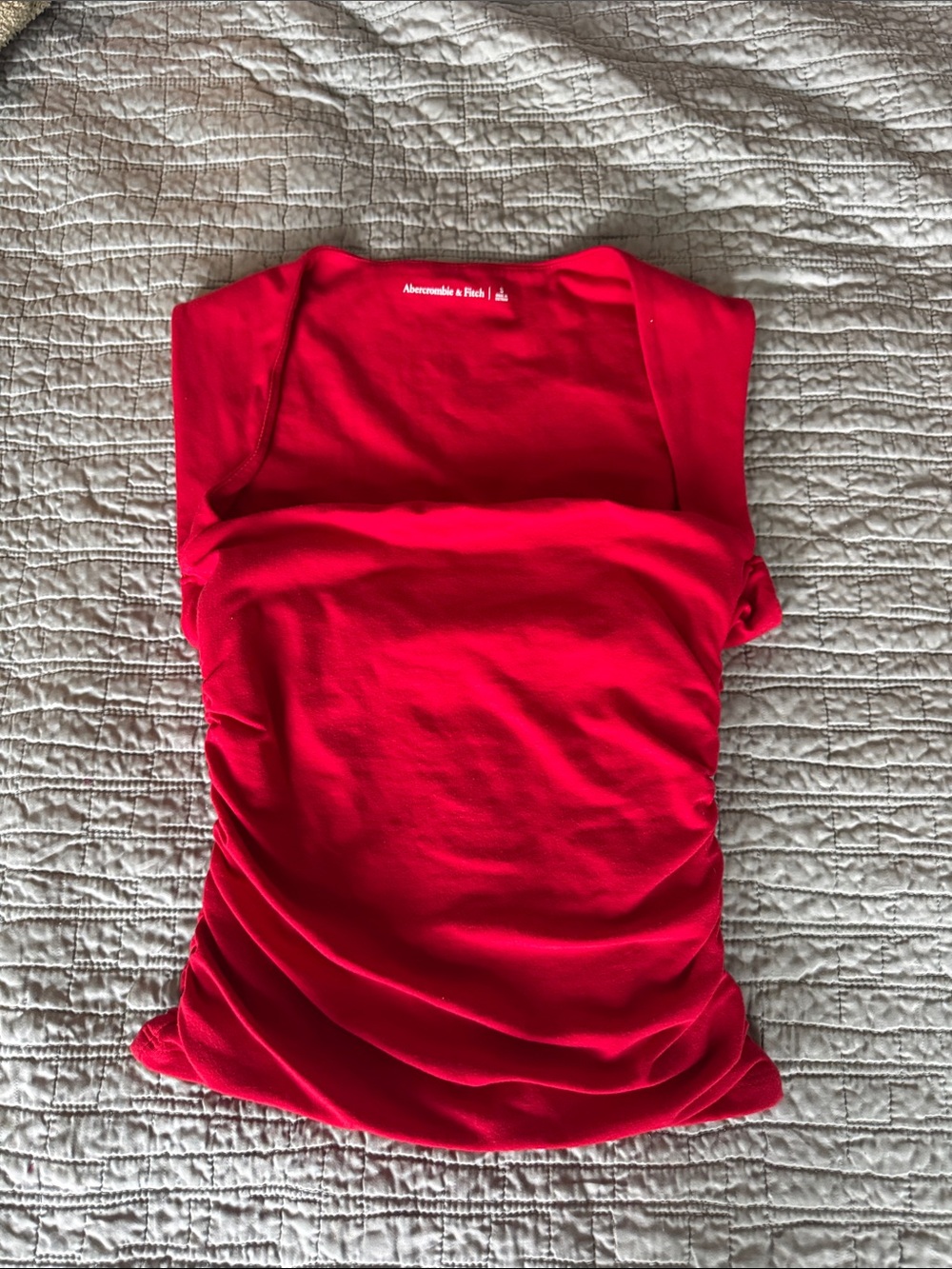 Abercrombie & Fitch Bright Red Scoop Neck Tank
